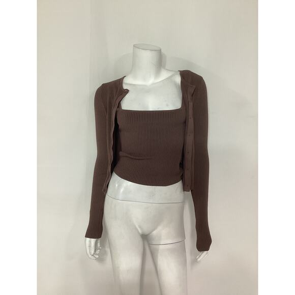 Lovers And Friends 'Limor' Brown Cardigan Size XXS - Picture 2 of 4